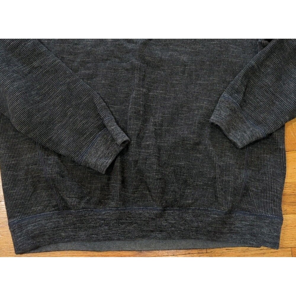 Mens TOMMY BAHAMA Reversible Flipsider Half Zip Pullover Gray/Heather Sz M EUC - Picture 2 of 8